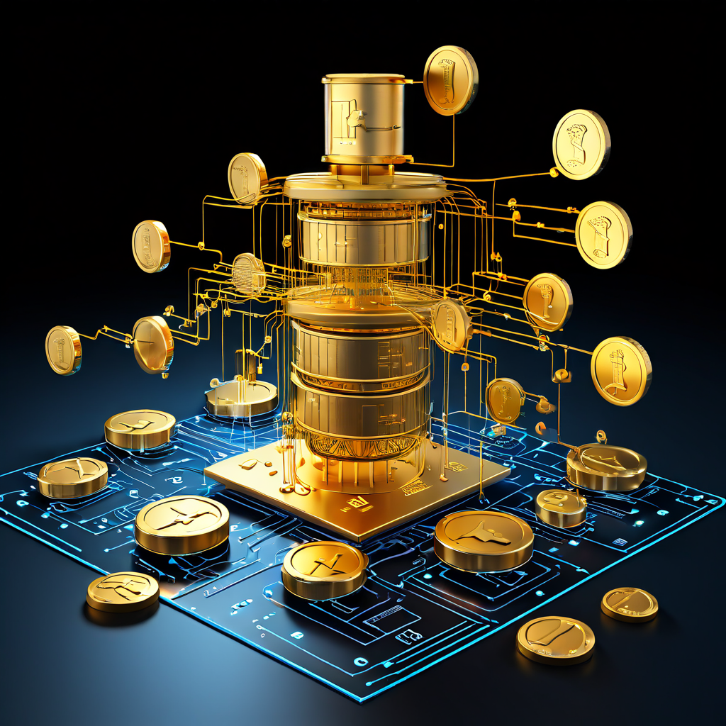 데이터베이스 병목 현상을 해결한 후 최적화된 연결 풀이 금화처럼 효율적으로 서버로 유입되어 경제적 가치를 창출하는 과정을 상징적으로 표현한 3D 플로우차트입니다.